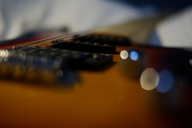 Foto prossimo piano della chitarra