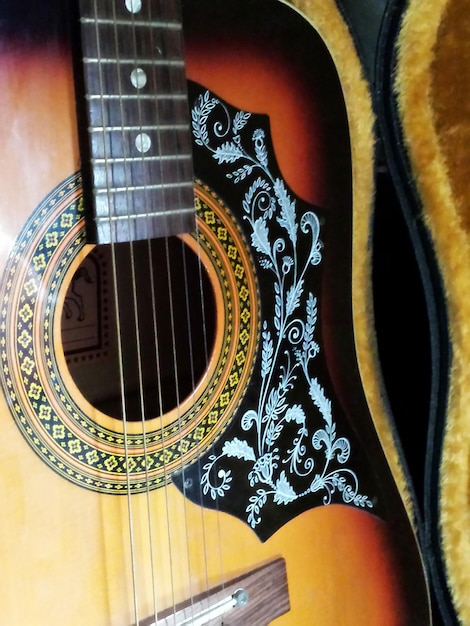 Photo close-up of guitar