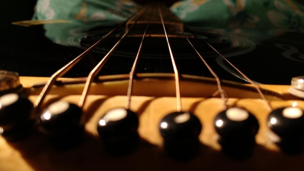 Photo close-up of guitar