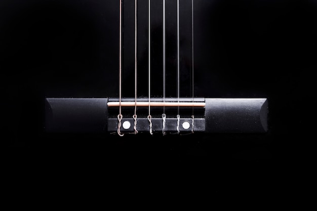 Foto primo piano di una chitarra
