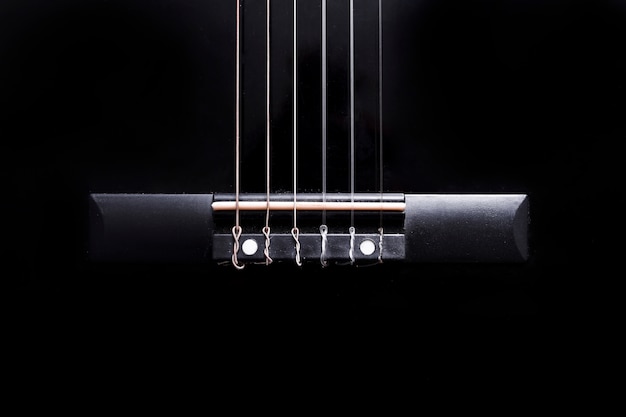 Primo piano di una chitarra