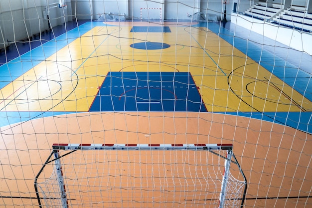 Photo close-up of gym court