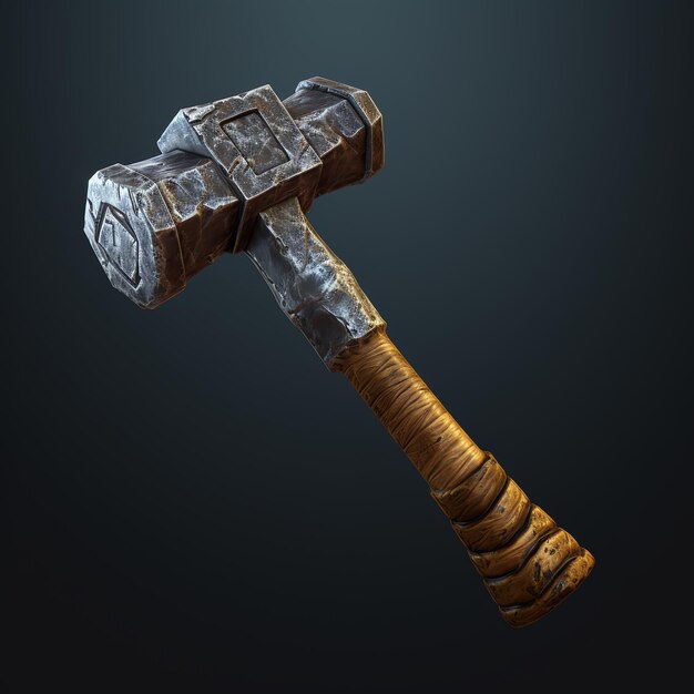 a close up of a hammer