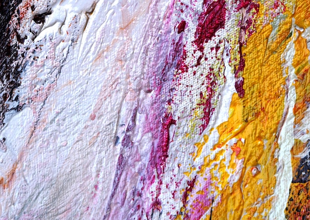 Close up hand draw colorful oil painting abstract texture.