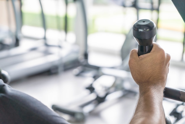 Close-up Hand exercise training 