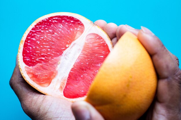 Close-up of hand holding apple