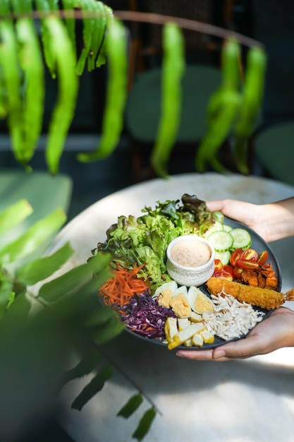close-up of hand holding food