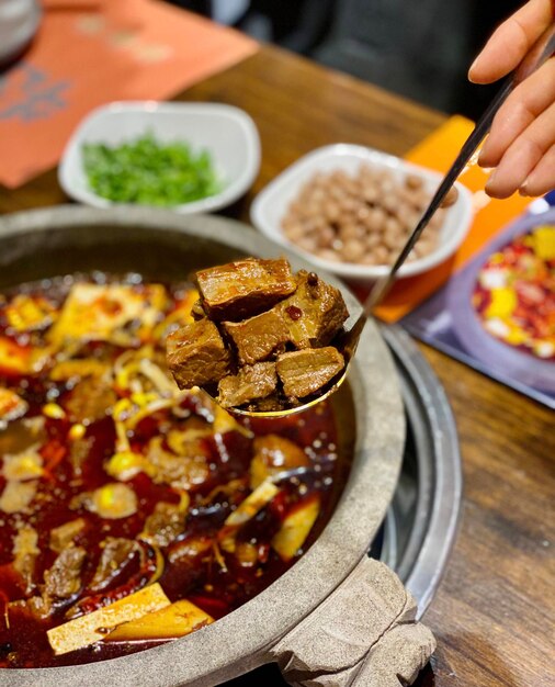 Close-up of hand holding food