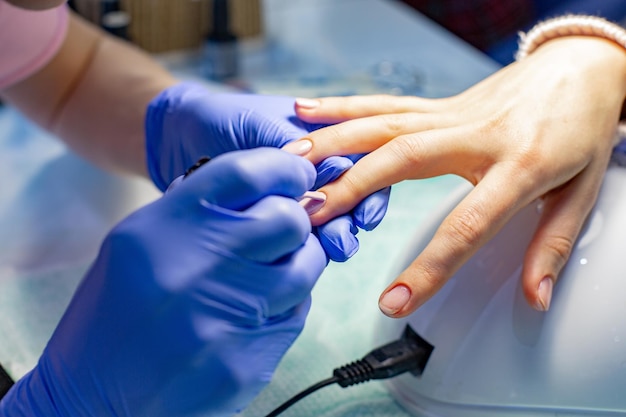 Close-up of hand holding hands