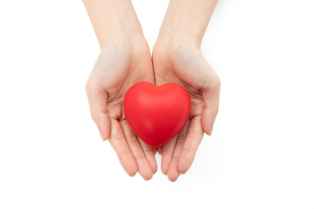 Close up of hand holding love