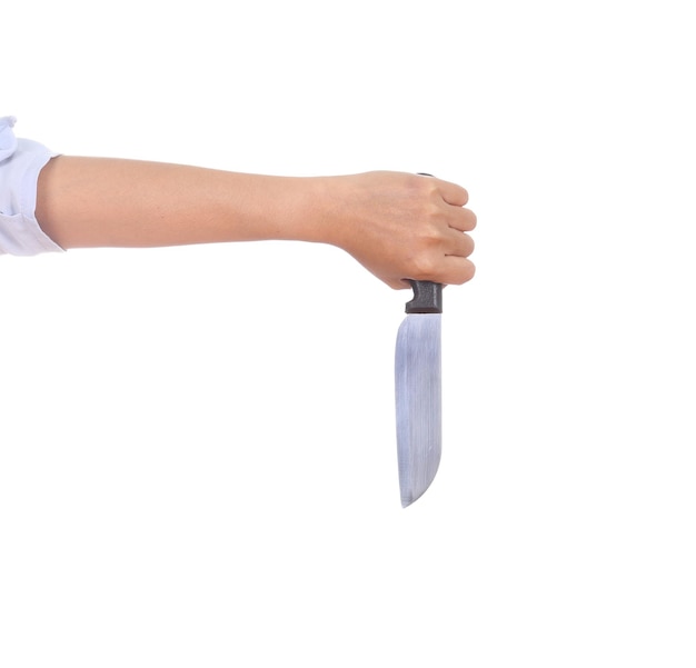 Photo close-up of hand holding paper over white background