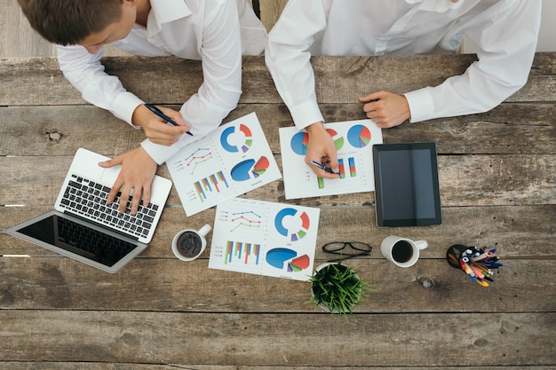 Close-up of hands of business meeting