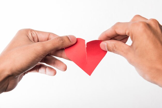 Close-up hands holding heart