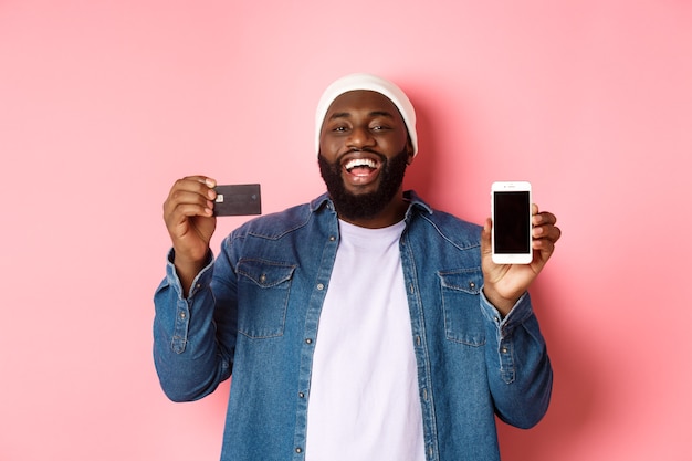 Close up on handsome young black man isolated