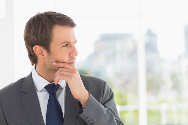 Close-up of a handsome young businessman