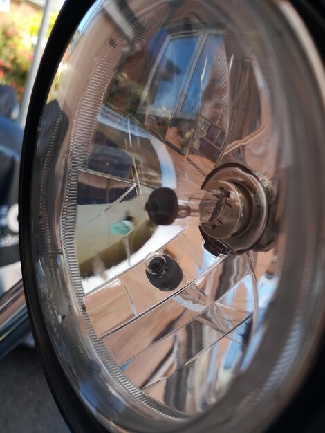 Photo close-up of headlight