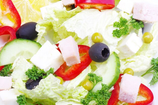 Close-up of healthy fresh salad