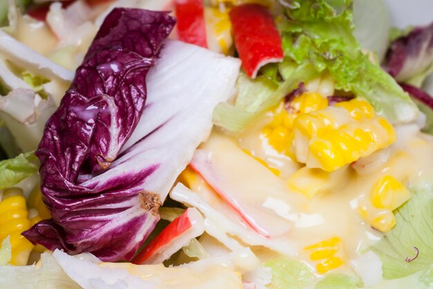 Close up healthy salad.