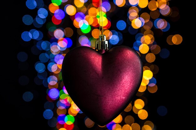 Photo close-up of heart shape decoration