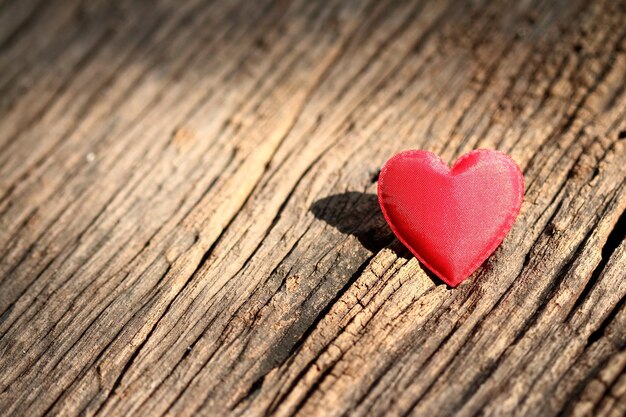 Close-up of heart shape on table