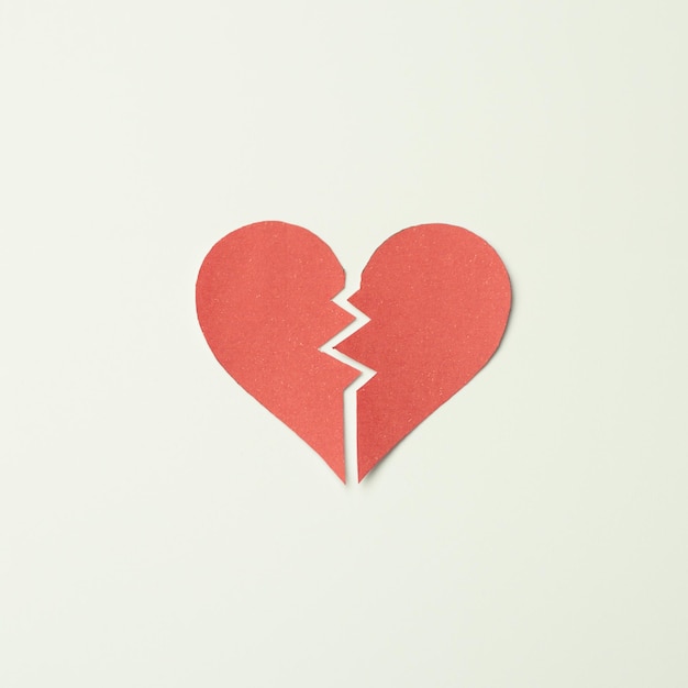 Close-up of heart shape over white background