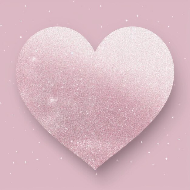 Photo a close up of a heart shaped object on a pink background generative ai