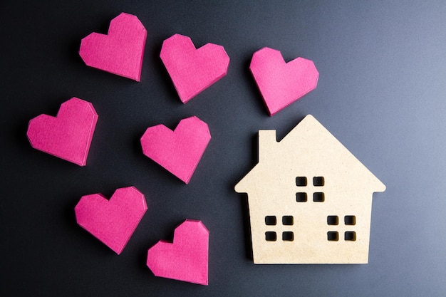 close-up of heart shapes