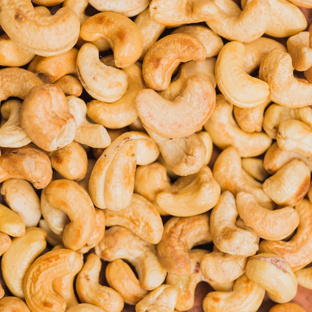 Foto close-up heerlijke cashewnoten