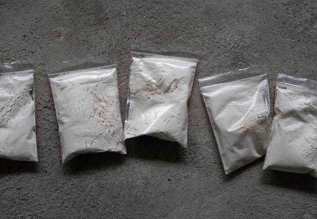 Close up of Heroin drugs