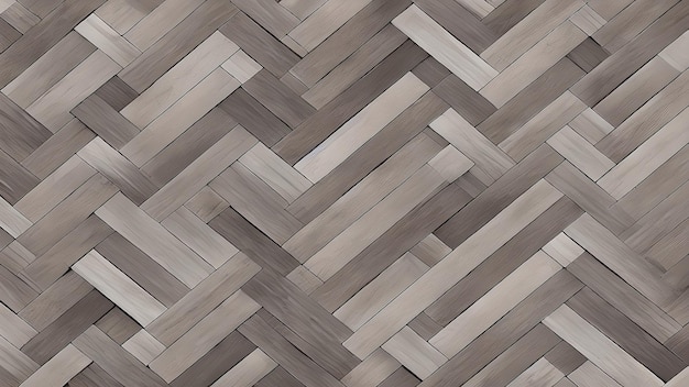 A close up of a herringbone tile flooring