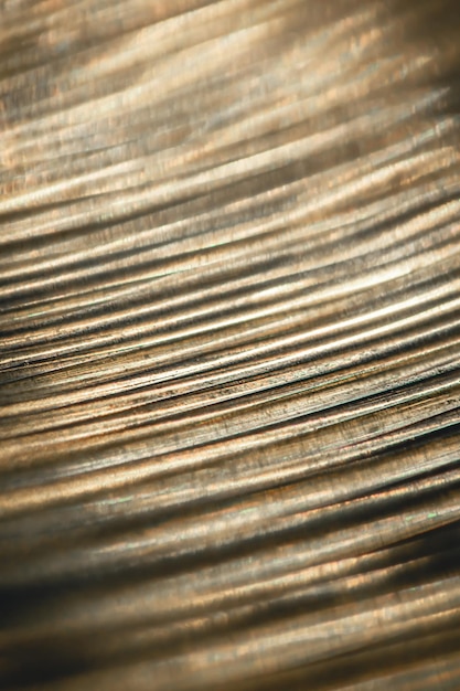 Close up of hi hat surface drum cymbal closeup