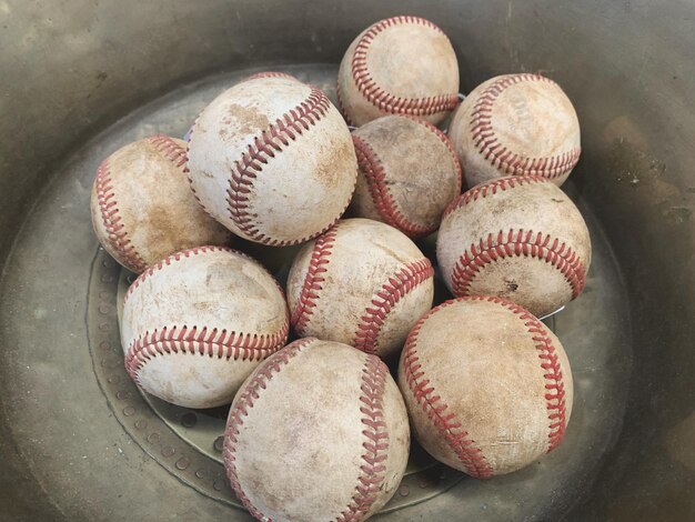 Photo close-up high angle view of ball