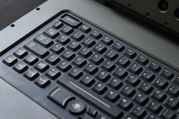 Photo close-up high angle view of computer keyboard