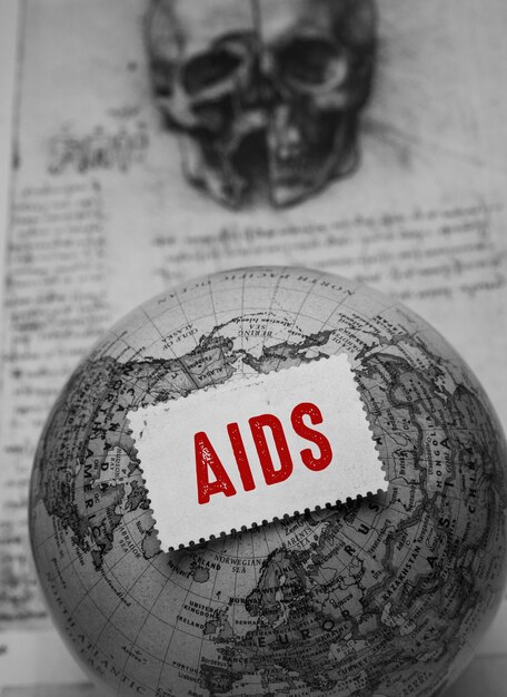 Close up of hiv word , health care concept idea