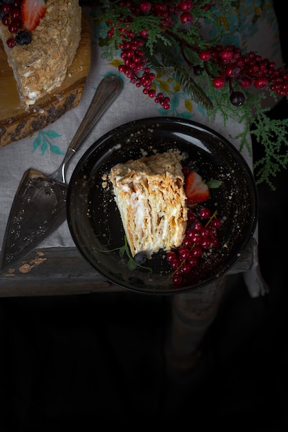 Close-up of homemade delicious cake