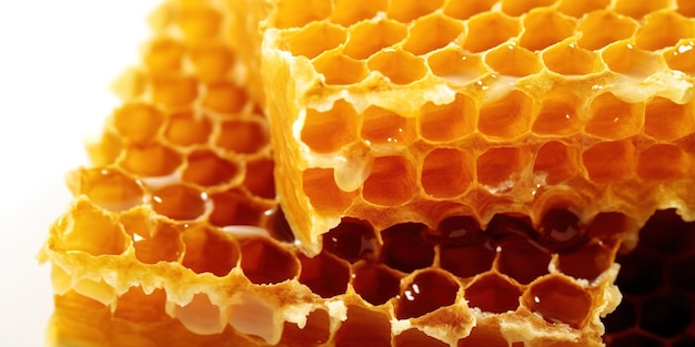 Close up of honeycomb