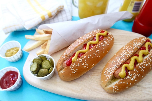 ホットドッグのクローズアップ