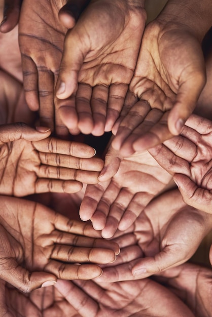 Foto prossimo piano della mano umana