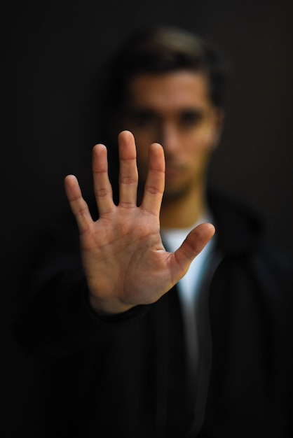 Close-up of human hand