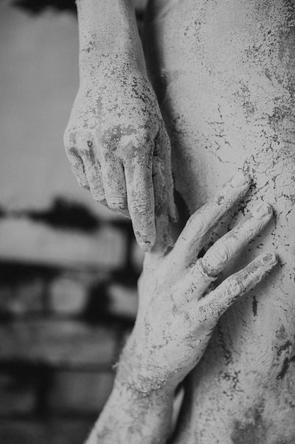 close-up of human hand