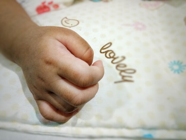 Photo close-up of human hand