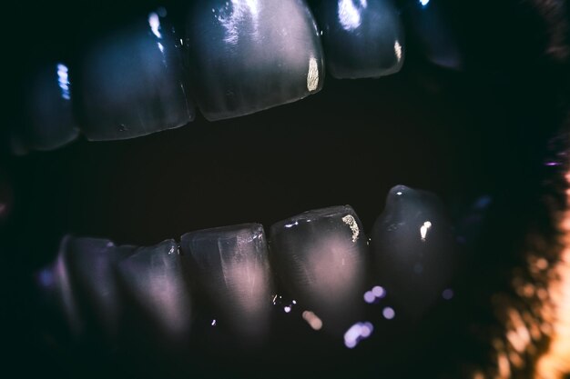 Photo close-up of human teeth