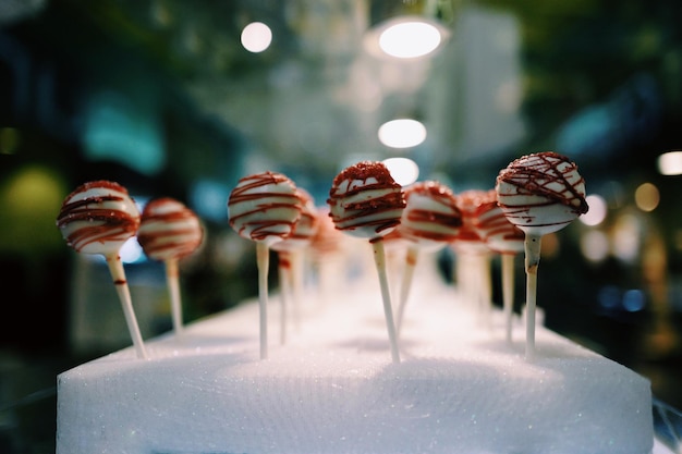 Photo close-up of ice cream balls