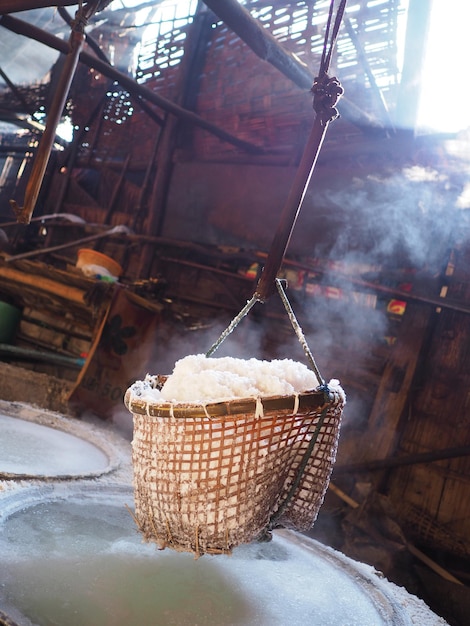 Close-up of ice cream in basket