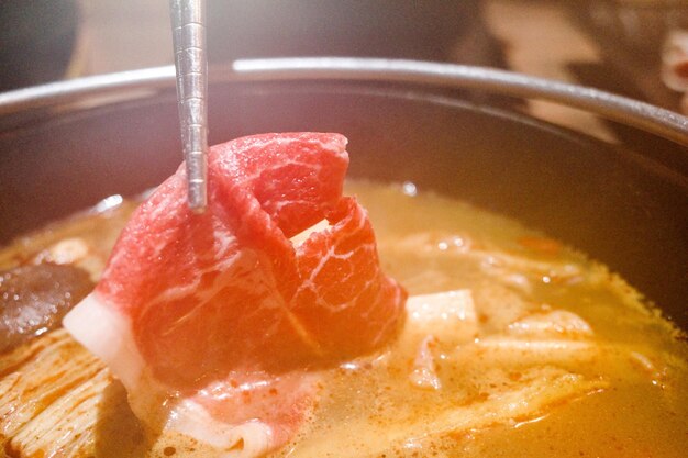 Close-up of ice cream in bowl