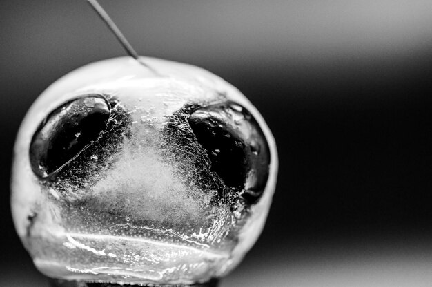 Photo close-up of ice cream in glass