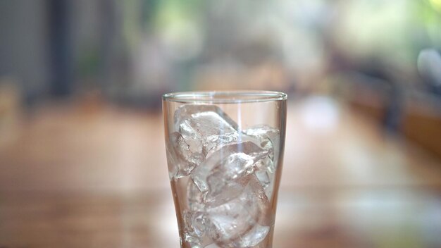 Close-up of ice cream in glass