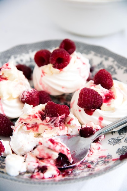 close-up of ice cream in plate