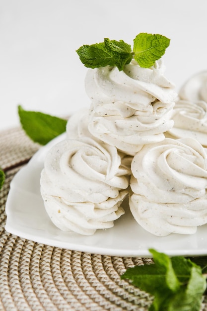 Close-up of ice cream in plate