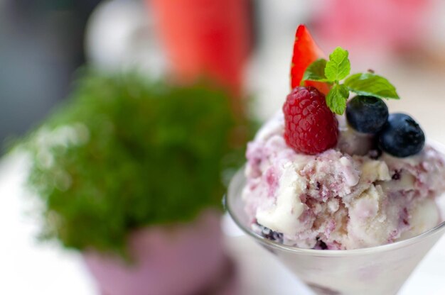 Photo close-up of ice cream